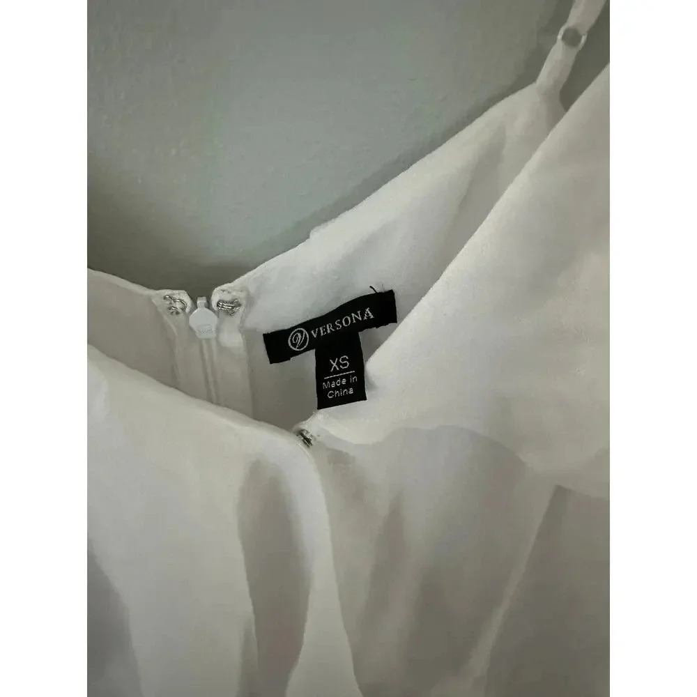 Versona White Off Shoulder Ruffled Top - Picture 2 of 3